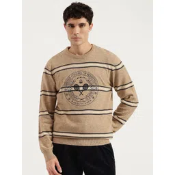 United Colors of Benetton Men Striped Woollen Pullover Sweaters-picture-41