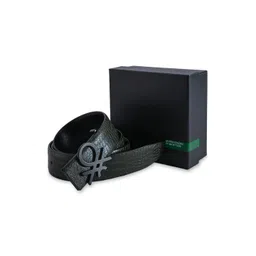 United Colors of Benetton Men Textured Leather Belt-picture-14
