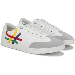 united colors of benetton Mens Brand Logo Lace-up Sneakers Sneaker-picture-14