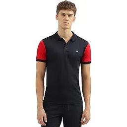 United Colors of Benetton Men's Solid Regular Fit Polo Shirt (23A3P89J4033I908_Navy L)-picture-18