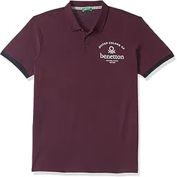 United Colors of Benetton Men's Solid Regular Fit Polo Shirt-picture-28