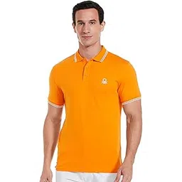 united colors of benetton Men's Solid Regular Fit Polo Shirt-picture-42