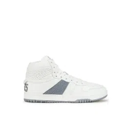 United Colors of Benetton Men's White Ankle High Sneakers-picture-30