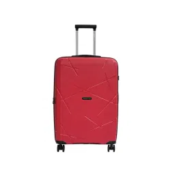 United Colors of Benetton Moonstone Red Textured Hard Medium Trolley Bag - 68 Cm-picture-24