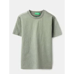 United Colors Of Benetton Olive Cotton Relaxed Fit Printed T-Shirt-picture-36