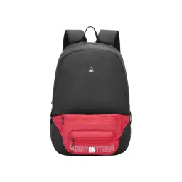 United Colors of Benetton Olivine 9 Ltrs Black & Red Small Laptop Backpack-picture-22