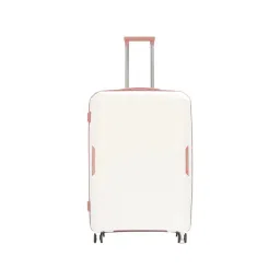 United Colors of Benetton Opal White 8 Wheels Large Hard Cabin Trolley Bag-picture-44