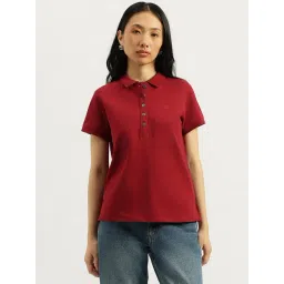 United Colors Of Benetton Red Cotton Blend Solid T-Shirt-picture-37