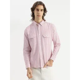 United Colors Of Benetton Red Cotton Regular Fit Striped Shirt-picture-47