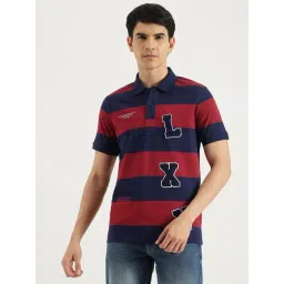 United Colors of Benetton Relaxed Fit Polo Neck Striped Varsity Heavy Jersey T-Shirt-picture-19