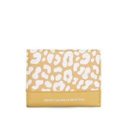 United Colors of Benetton Remi Yellow Printed Bi-Fold Wallet For Women-picture-15