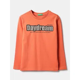 United Colors Of Benetton Rust Cotton Regular Fit Printed T-Shirt-picture-48