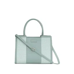 United Colors of Benetton Sayge Sage Green PU Printed Tote Handbag-picture-40