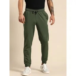 United Colors of Benetton Solid Brand Logo Detail Pure Cotton Joggers-picture-10