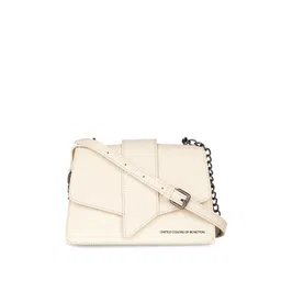 United Colors of Benetton Textured PU Structured Sling Bag-picture-37