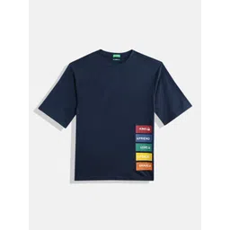 United Colors of Benetton Typography Printed Pure Cotton Boxy T-shirt-picture-40