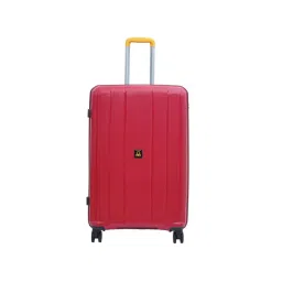 United Colors of Benetton Wayfarer Red Textured Hard Large Trolley Bag - 79 Cm-picture-34