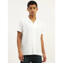 United Colors of Benetton White Stripes Shirt-picture-31