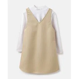 united colors of benetton Women V-Neck Shirt Dress with High-Neck Inner-picture-13