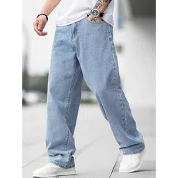 UNITED DENIM Men Loose Mid-Rise Light Fade Stretchable Jeans-picture-24