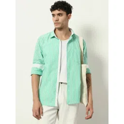 UNITED DENIM Men Standard Striped Casual Shirt-picture-19
