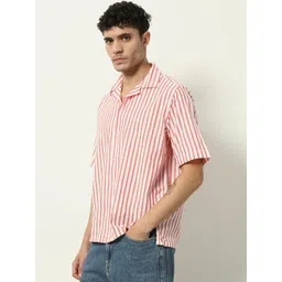 UNITED DENIM Men Standard Striped Casual Shirt-picture-12
