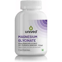 Unived High Absorption Magnesium Glycinate Chelate Buffered - 650mg - 22% Elemental Magnesium - 90 Capsules-picture-10