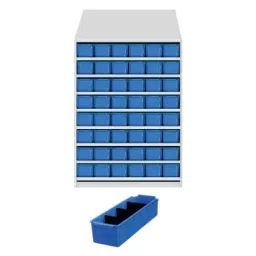 Universal UMASU13 White & Blue 9 Shelves 48 Bins Storage Rack-picture-46