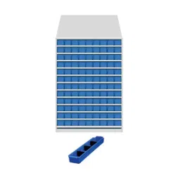 Universal UMASU16 White & Blue 13 Shelves 108 Bins Storage Rack-picture-40