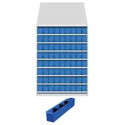 Universal UMASU22 White & Blue 9 Shelves 72 Bins Storage Rack-picture-19