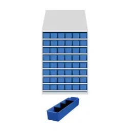 Universal UMASU23 White & Blue 9 Shelves 48 Bins Storage Rack-picture-18