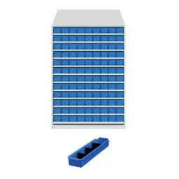 Universal UMASU6 White & Blue 13 Shelves 108 Bins Storage Rack-picture-13