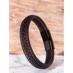 UNIVERSITY TRENDZ Men Leather Antique Wraparound Bracelet-picture-26