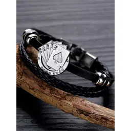 UNIVERSITY TRENDZ Men Leather Antique Wraparound Bracelet-picture-27