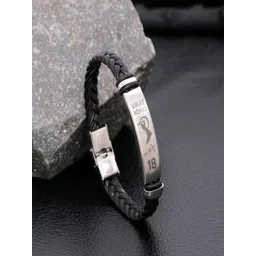 UNIVERSITY TRENDZ Men Leather Wraparound Bracelet-picture-36