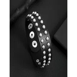 UNIVERSITY TRENDZ Men Leather Wraparound Bracelet-picture-33