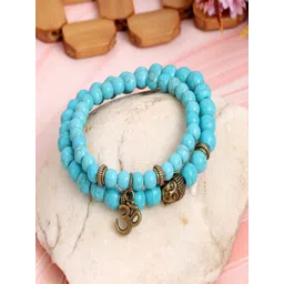 UNIVERSITY TRENDZ Men Set Of 2 Artificial Beaded Elasticated Bracelet-picture-37