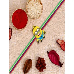 UNIVERSITY TRENDZ Minions Rubber Thread Rakhi With Roli & Rice-picture-39