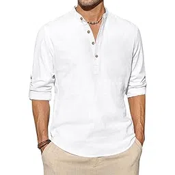 univibe Men Solid Cotton Blend Straight Kurta Shirt-picture-44