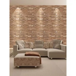 Univocean Brown 3D Pattern PVC Removable Self Adhesive Wallpaper-picture-24