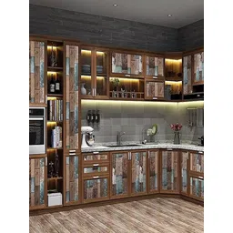 Univocean Brown 3D Wood Design Rustic Peel & Stick 3D Pattern Self Adhesive Wallpaper-picture-18