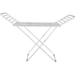 unizone Steel Floor Cloth Dryer Stand Small Square Pipes Palang Rack-picture-26