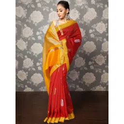 Unnati Silks Red Printed Saree-picture-22