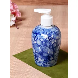 Unravel India Blue & White Patterned Ceramic Soap Dispenser-picture-27