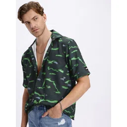 UNRL Abstract Printed Casual Shirt-picture-15