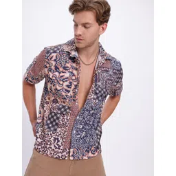 UNRL Floral Printed Flap Pocketed Shirt-picture-30