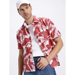UNRL Men Abstract Printed Casual Shirt-picture-26