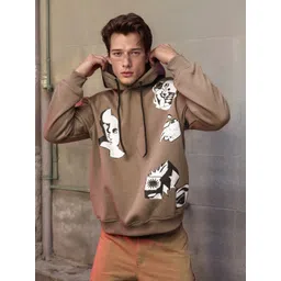 UNRL Men Printed Hooded Sweatshirt-picture-22
