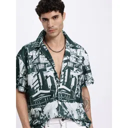 UNRL Men Scenic Printed Casual Shirt-picture-38