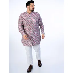 UNSIZED Men Paisley Printed Thread Work Kurta-picture-15